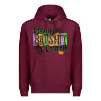 Burgundy Going bat shit crazy Premium Hoodie - NancyCooperArtShop