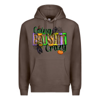 Coffee Going bat shit crazy Premium Hoodie - NancyCooperArtShop