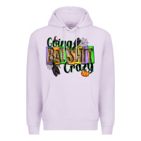 Lilac Going bat shit crazy Premium Hoodie - NancyCooperArtShop