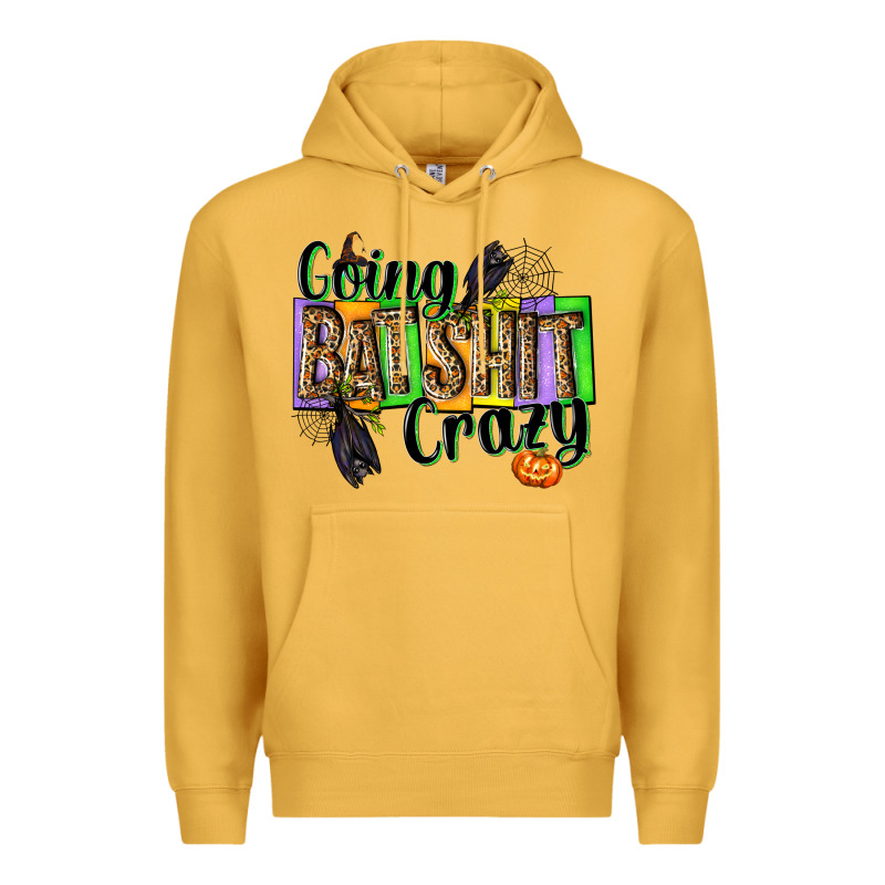 Going Bat Shit Crazy Premium Hoodie by NancyCooperArtShop | Teevron