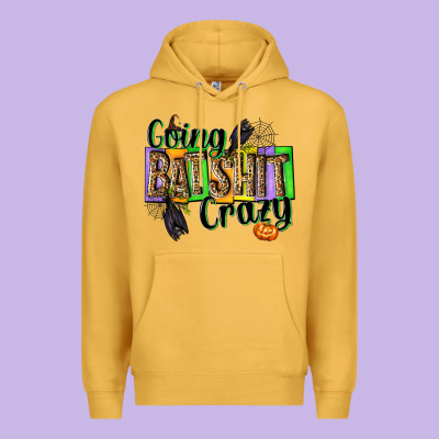 Going Bat Shit Crazy Premium Hoodie Designed By Nancycooperartshop