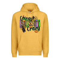 Mustard Going bat shit crazy Premium Hoodie - NancyCooperArtShop