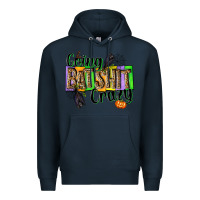 Navy Going bat shit crazy Premium Hoodie - NancyCooperArtShop