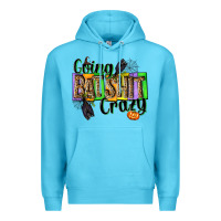 Ocean Blue Going bat shit crazy Premium Hoodie - NancyCooperArtShop