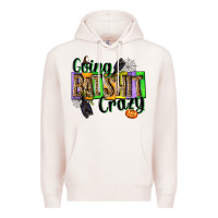 Pale Pink Going bat shit crazy Premium Hoodie - NancyCooperArtShop