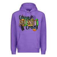Purple Going bat shit crazy Premium Hoodie - NancyCooperArtShop