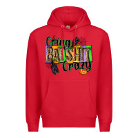 Red Going bat shit crazy Premium Hoodie - NancyCooperArtShop