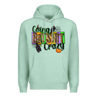 Seafoam Going bat shit crazy Premium Hoodie - NancyCooperArtShop