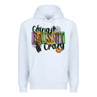 White Going bat shit crazy Premium Hoodie - NancyCooperArtShop