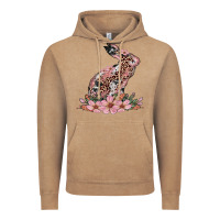 Vintage Coffee bunny with blossom flower Vintage Hoodie - Artiststas
