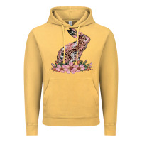 Vintage Mustard bunny with blossom flower Vintage Hoodie - Artiststas