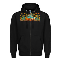 Black welcome fall Zipper Hoodie - BundleAndBundleShop