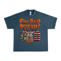 Midnight Navy The Best Bucking Dad Ever Urban Heavy Tee - LillyAllenDesigns