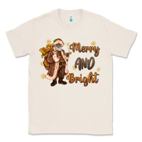 Natural merry and bright black santa Classic Tee - MaliasSmallBusiness