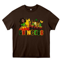 Chocolate Brown Black princess juneteenth Heavy Core Tee - Zillion Design Studio