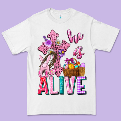 He Is Alive Easter Premium Tee Designed By Neo Western