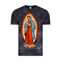 Cloud Black our new lady of guadalupe Vintage Tee - BarkalooDesign