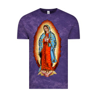 Cloud Purple our new lady of guadalupe Vintage Tee - BarkalooDesign