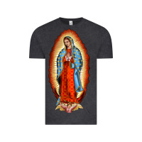 Vintage Black our new lady of guadalupe Vintage Tee - BarkalooDesign