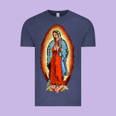 Our New Lady Of Guadalupe Vintage Tee Designed By Barkaloodesign
