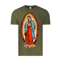 Vintage Olive our new lady of guadalupe Vintage Tee - BarkalooDesign