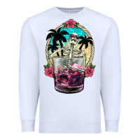 Summer Skeleton Cocktail Premium Sweatshirt | Teevron