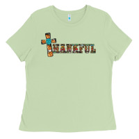 Matcha thankful pumpkin cross Ladies Tee - RanaPortraitStore
