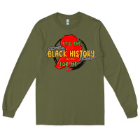 Army Green black history month Long Sleeve Tee - MaliasSmallBusiness