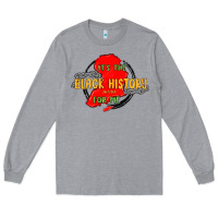 Heather Grey black history month Long Sleeve Tee - MaliasSmallBusiness