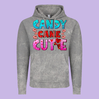 Candy Cane Cutie Vintage Hoodie Designed By Adodesignshop