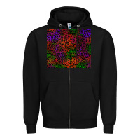 Black halloween leopard Zipper Hoodie - BundleAndBundleShop