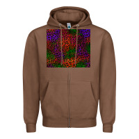 Chestnut halloween leopard Zipper Hoodie - BundleAndBundleShop