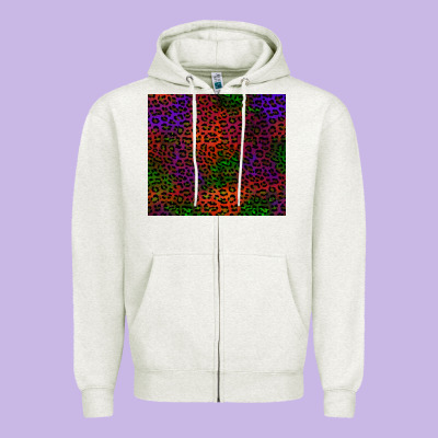 Halloween Leopard Zipper Hoodie Designed By Bundleandbundleshop