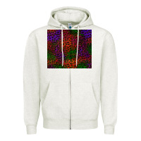 Oatmeal Heather halloween leopard Zipper Hoodie - BundleAndBundleShop