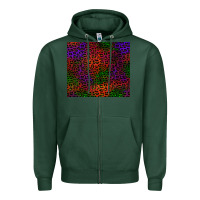 Sports Green halloween leopard Zipper Hoodie - BundleAndBundleShop