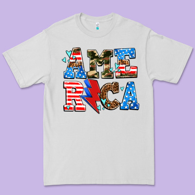America With Heart Premium Tee Designed By Adodesignshop
