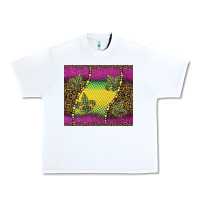 White mardi gras  leopard pink glitter Urban Heavy Tee - BarkalooDesign