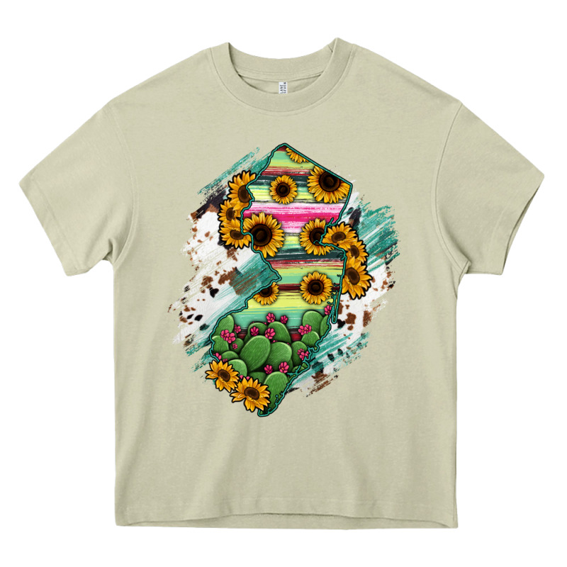 New Jersey State Map Heavy Core Tee by RanaPortraitStore | Teevron
