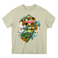 Mossy New jersey State Map Heavy Core Tee - RanaPortraitStore