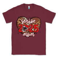 Burgundy senior 2025 mom football Classic Tee - MaliasSmallBusiness