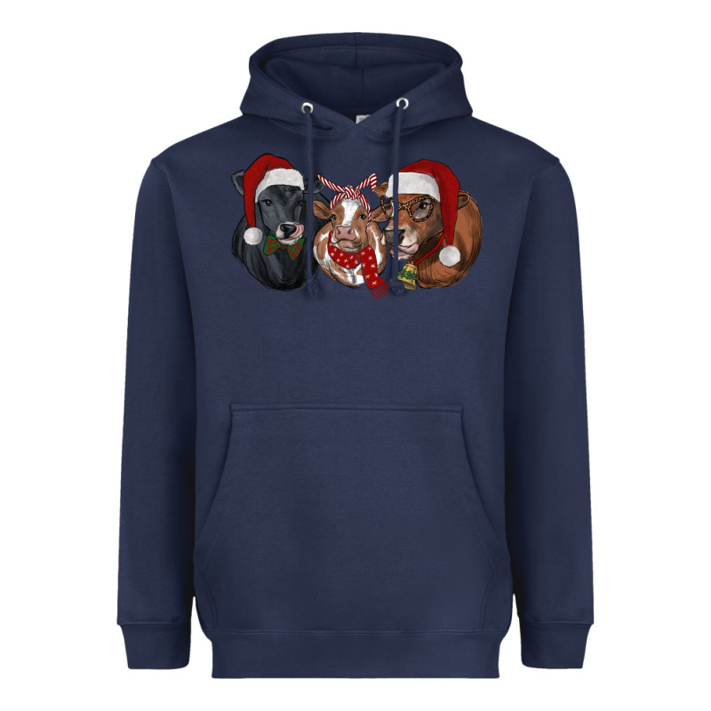 Christmas Heifers Heavyweight Hoodie by RanaPortraitStore | Teevron