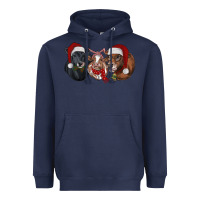 Navy christmas heifers Heavyweight Hoodie - RanaPortraitStore