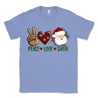 Colony Blue peace love Santa Classic Tee - AdoDesignShop