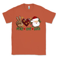 Copper peace love Santa Classic Tee - AdoDesignShop