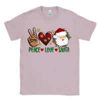 Lilac peace love Santa Classic Tee - AdoDesignShop