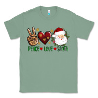 Sage peace love Santa Classic Tee - AdoDesignShop