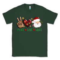 Sports Green peace love Santa Classic Tee - AdoDesignShop