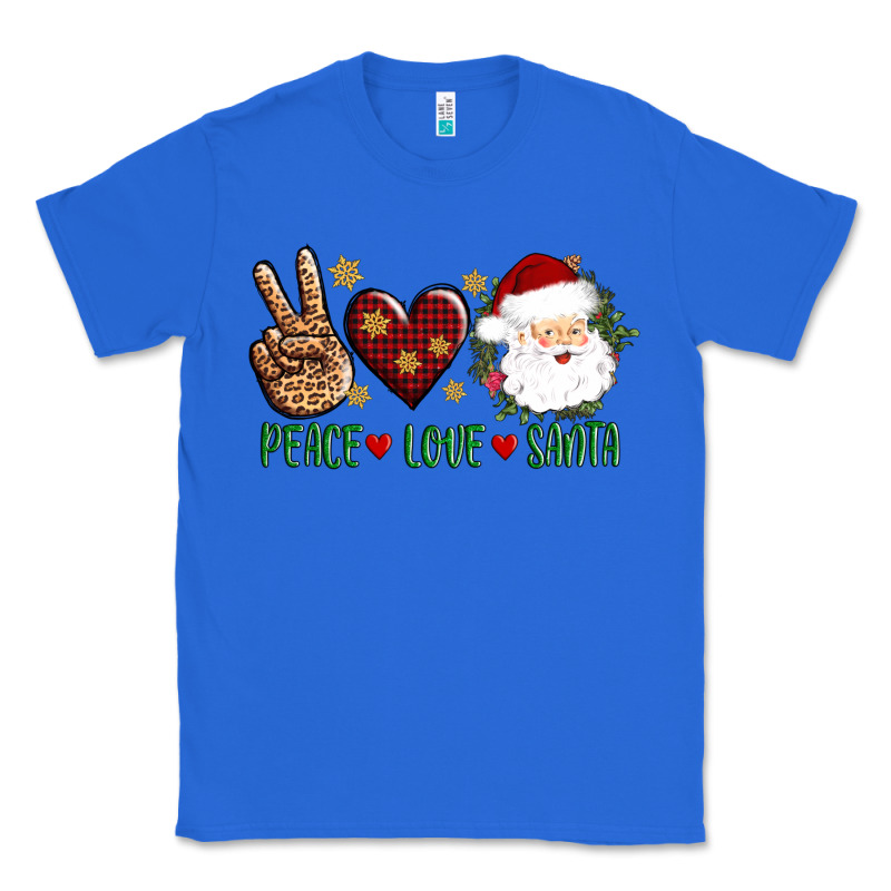 Peace Love Santa Classic Tee by AdoDesignShop | Teevron