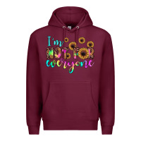 Burgundy i'm not for everyone Premium Hoodie - JahusDesignShop