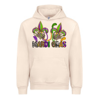 Sandshell mardi gras skeleton hands  fleur de lis Urban Hoodie - OliviaCreatesArt